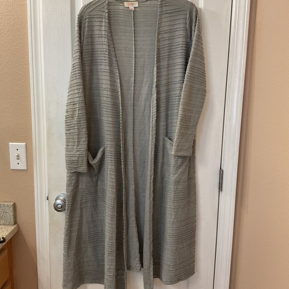 Solid Gray LuLaRoe Sarah Cardigan